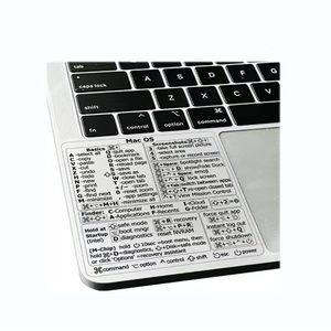 Mac Keyboard Clear Vinyl Keyboard Shortcuts Sticker